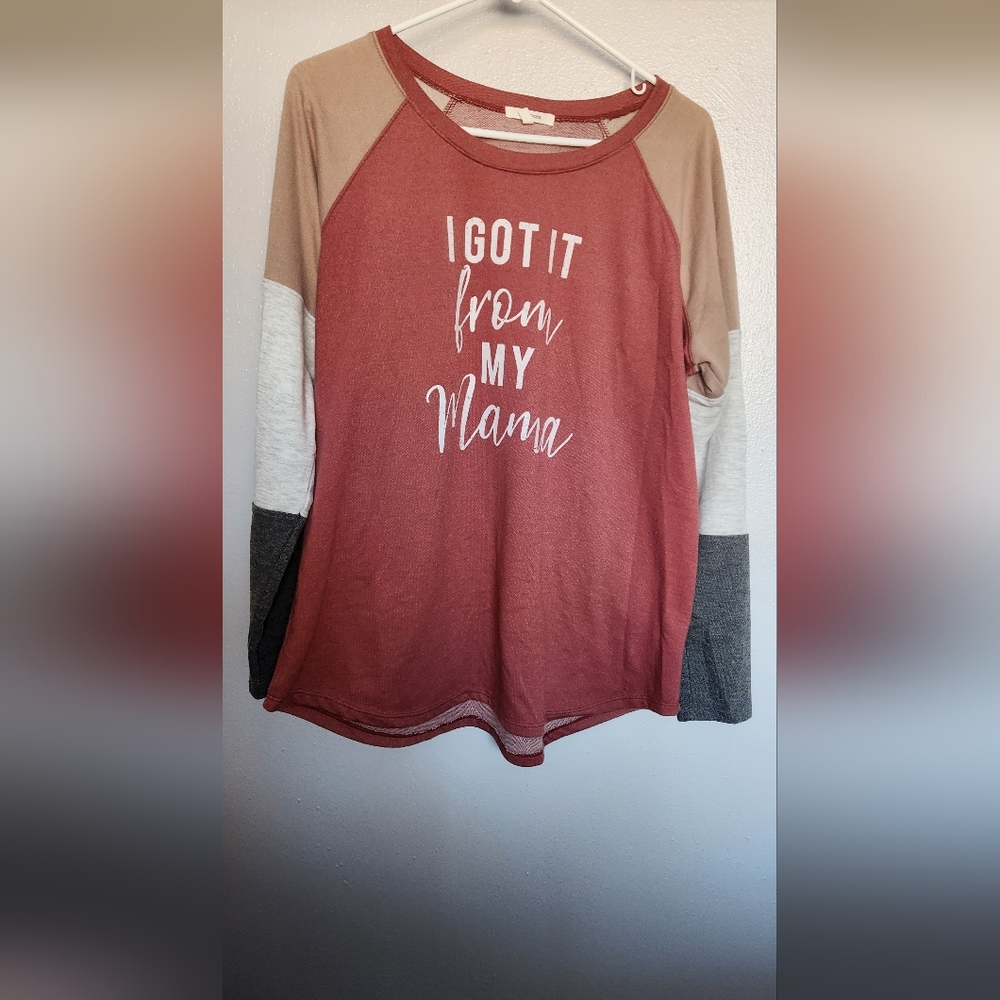 Colorblock Long Sleeve Graphic Tee